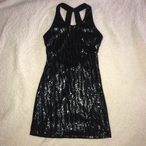 Black Glitter Dress